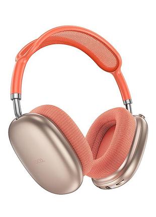 Бездротові накладні навушники hoco pleasing bt headphones pink ( )