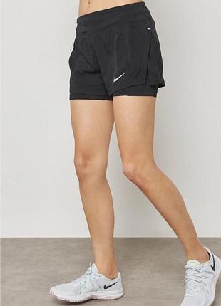 Класні спортивні шорти 2в1 nike оригінал