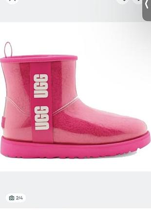Черевики для дівчаток ugg рожеві 33,5р 21,5см сапоги ботинки