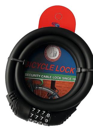 Замок велосипедный kihuu lock, тросовый, кодовый