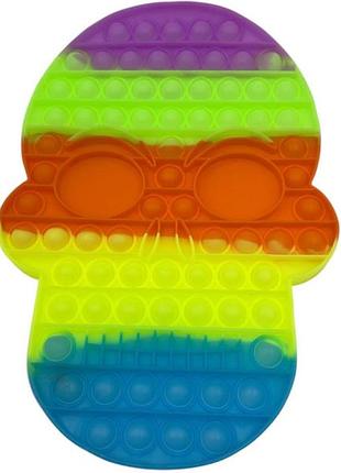 Игрушка-антистресс pop it череп большой, 20х30 см