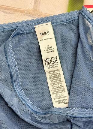 Трусики сеточка с бархатистыми сердочками m&amp;s 💞 4
