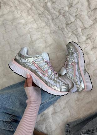 Nike p-6000 white elemental pink