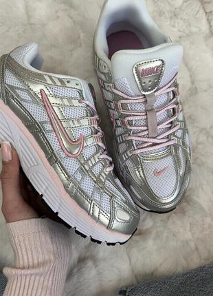 Nike p-6000 white elemental pink 3