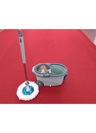 Швабра з відром кругла на калосах mop bucket + mop set ()