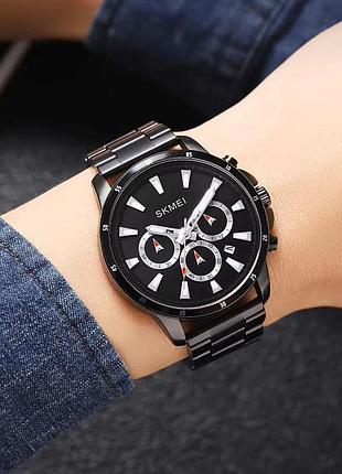 Годинники наручні skmei, black 3