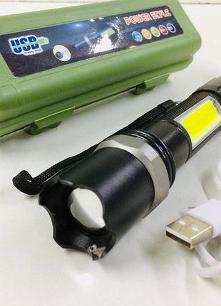 Ліхтарик police xpe,zoom, зу usb (120 шт./ясть)