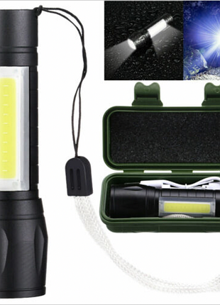 Ліхтарик police bl/cob, xpe, usb (240 шт./ясть)