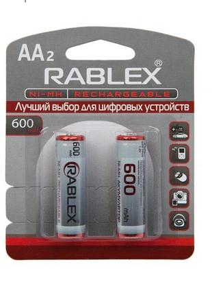 Аккумуляторы rablex (. / mah / ni-mh / aa / блистер / 2 шт.)