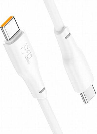 Дата кабель hoco x93 force type-c to type-c 100w (1m) white 5