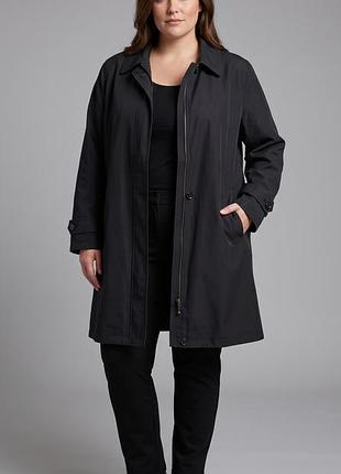 Елегантний чорний демісезонний плащ-куртка bhs (р. 16 / eur 44 / xl)
