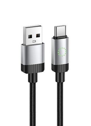 Кабель hoco star charging data cable type-c black ( )