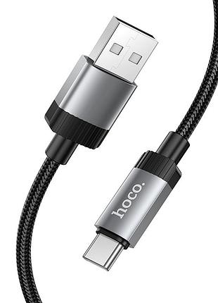Кабель hoco star charging data cable type-c black ( ) 4