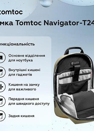 Сумка tomtoc sling bag khaki ( ) ( ) 7