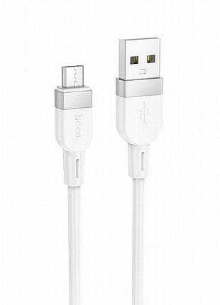 Дата кабель hoco x109 energy silicone usb to microusb (1m) white