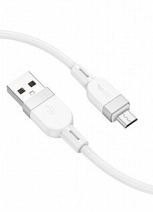 Дата кабель hoco x109 energy silicone usb to microusb (1m) white 2