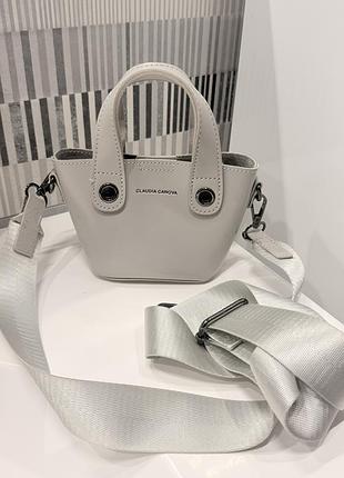 Сумки для жінок claudia canova mini grab bag сіра