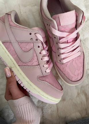Nike sb dunk low lace pack regal pink 3