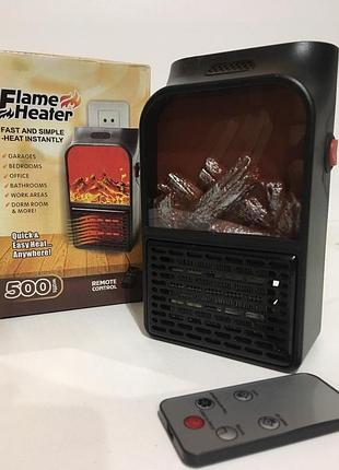 Портативный обогреватель с lcd-дисплеем и имитацией камина + пульт flame (40 шт/ясть)