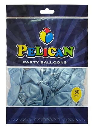 Шарики pelican ' ( см), перламутр голубой, 50шт/уп