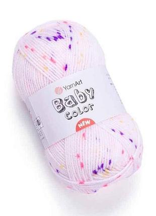 Пряжа baby color светло-розовый 100% акрил 150м 50г 5шт/уп 213 тм yarnart