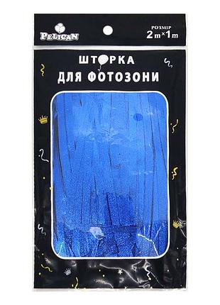 Шторка для фотозони "сатин" синій темний