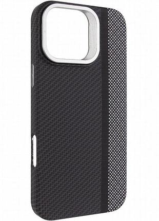 Tpu чехол pixel craft with magnetic fit для apple iphone 17 (6.3") carbon line