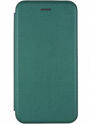 Кожаный чехол-книжка classy для xiaomi redmi note 10 / note 10s / poco m5s зеленый