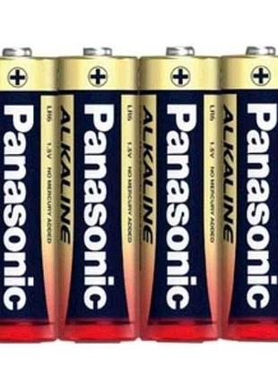 Батарейка лужна lr6/aa alkaline power 4шт (плівка) тм panasonic