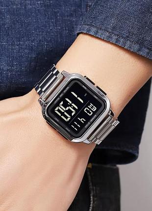 Годинники наручні skmei, silver 2