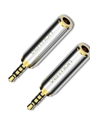 Аудіо перехідник vention. male to. female audio adapter silvery metal type ( ) ( )