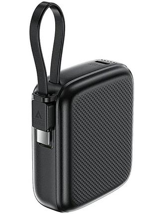 Зовнішній акумулятор acefast power bank with cable black ( )
