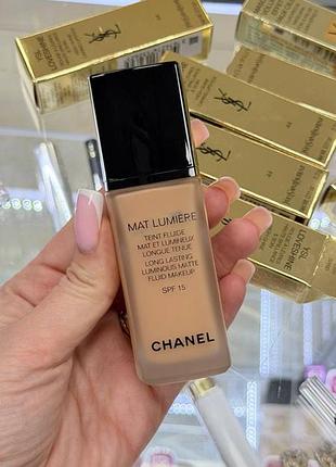 Тональный крем - chanel mat lumiere teint fluide spf 15 - 44 ginger (под загара)