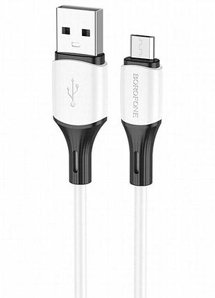 Дата кабель borofone bx79 usb to microusb (1m) белый
