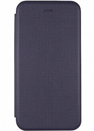 Кожаный чехол-книжка classy для samsung galaxy a32 4g темно-синий