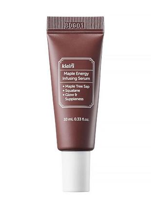 Сироватка для обличчя dear klairs maple energy infusing serum з кленовым соком, 10 мл