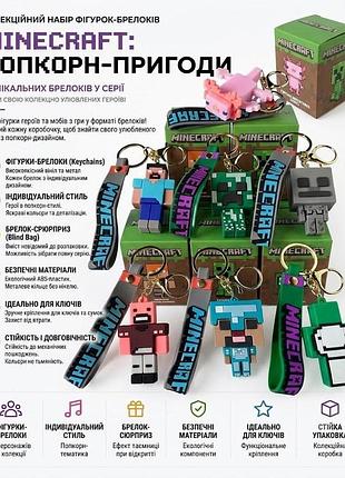 Брелоки антистресс «minecraft» (серия персонажей)