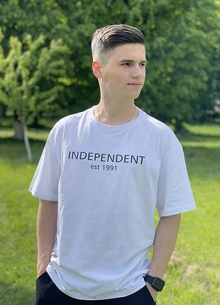 Оверсайз футболка independent черный, s