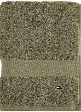 Полотенце банное tommy hilfiger (883893996311) modern american solid cotton bath towel светло-оливковое