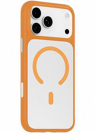 Tpu+pc чехол blueo skin friendly frosted with magnetic fit для apple iphone 17 pro max / 18 pro max оранжевый / orange
