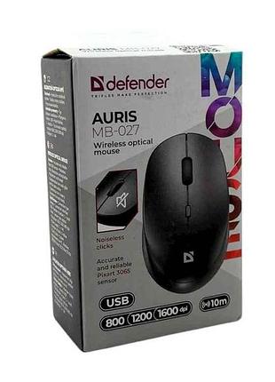 Мишка бездротова компютерна auris mb-027 тм defender