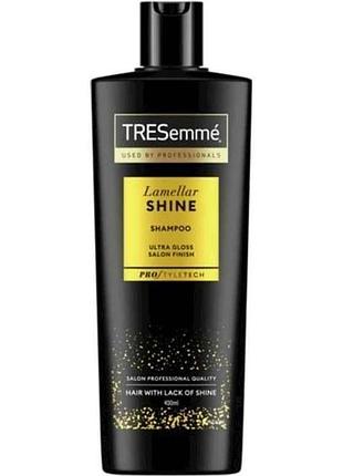 Шампунь lamellar shine для надання ультраблиску 400мл тм tresemme