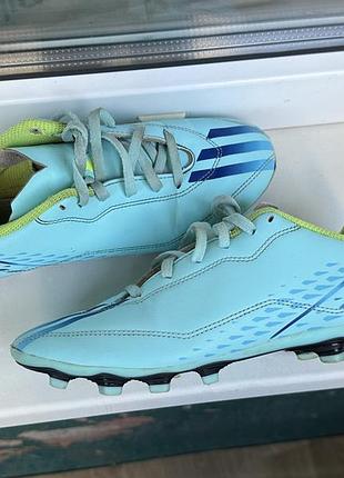 Бутси для підлітків adidas x speedportal 4 fxg блакитні, розмір 36.5, довжина устілки 23 см оригінал адідас