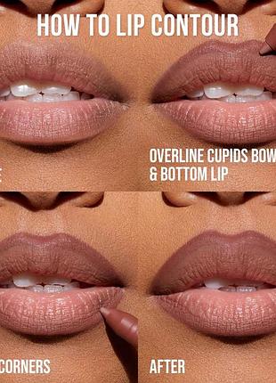 Олівець для губ huda beauty lip contour 2.0 automatic matte lip pencil warm brown 0.3г 5
