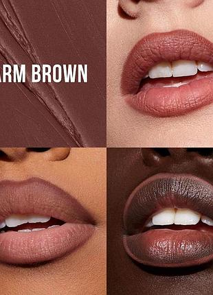 Олівець для губ huda beauty lip contour 2.0 automatic matte lip pencil warm brown 0.3г 7