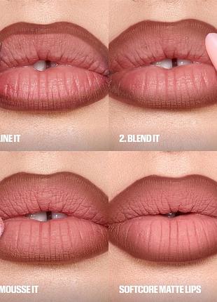 Олівець для губ huda beauty lip contour 2.0 automatic matte lip pencil warm brown 0.3г 4