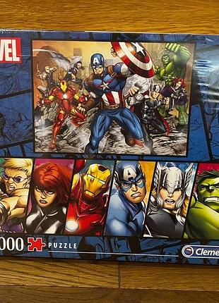 Новий набір пазлів clementoni marvel 2х1000 деталей