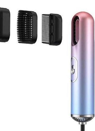 Дорожній фен fashion hair dryer вт з іонізацією, швидкості, режими температури, насадки
