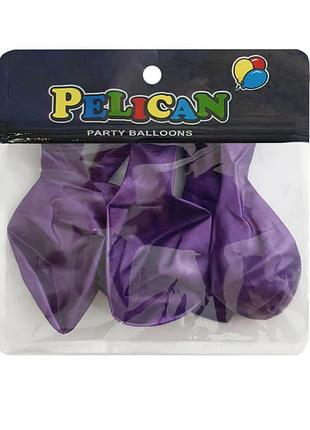 Кульки pelican ' ( см), хром фіолетовий, 5шт/уп
