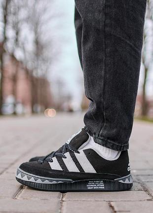 Adidas adimatic neighborhood black white 45